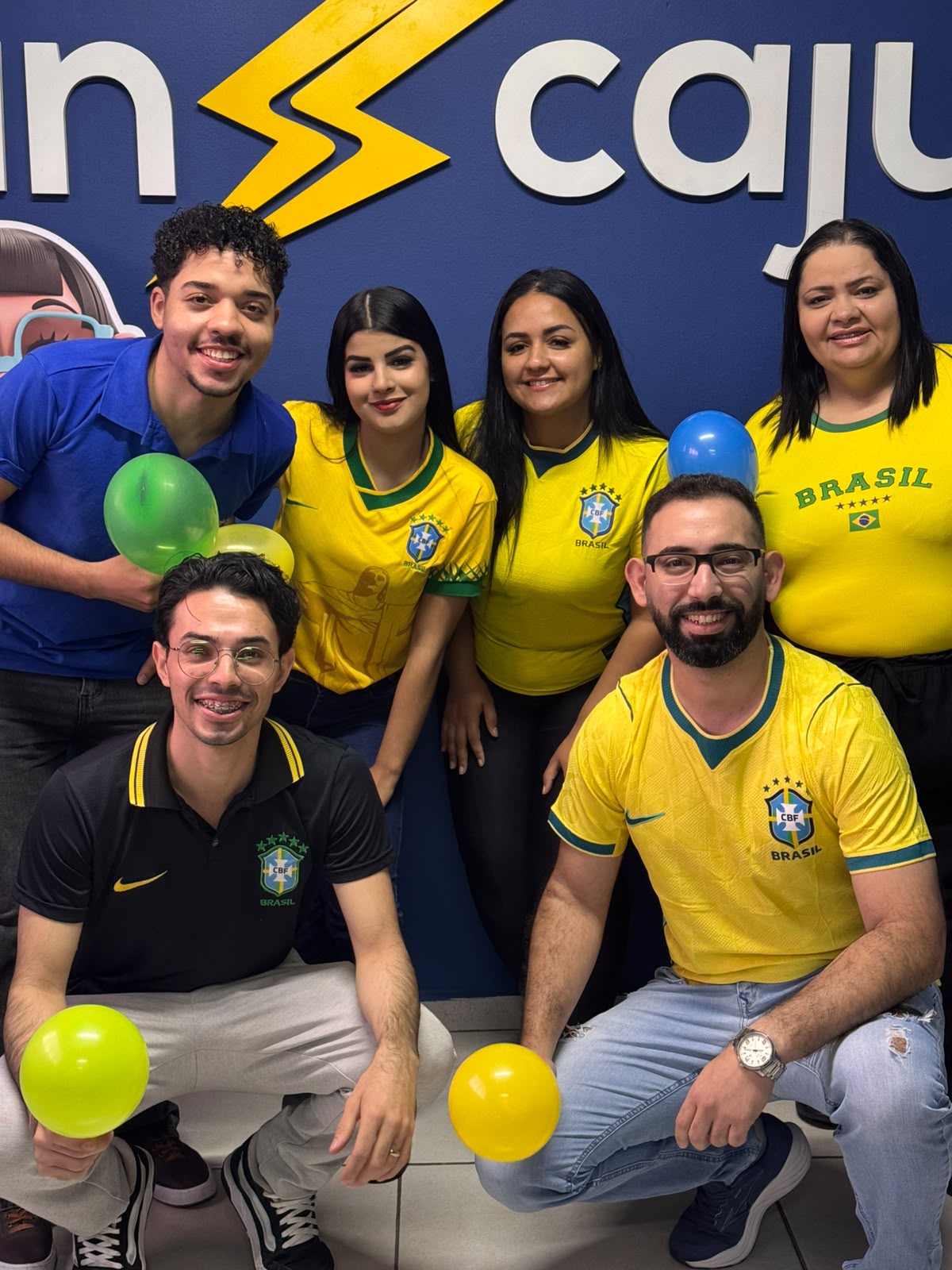 Equipe Comercial São Paulo na torcida pelo Brasil